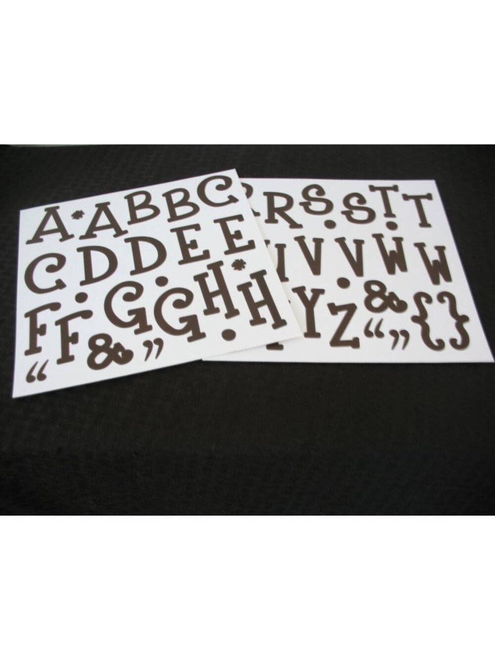 ABC/123 Monograms Creative Memories Brown Simple no longer in shrinkwrap, unused